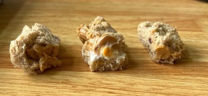 Three images of meatballs 