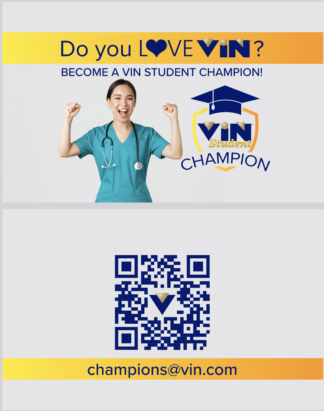 Student Champion Business Card